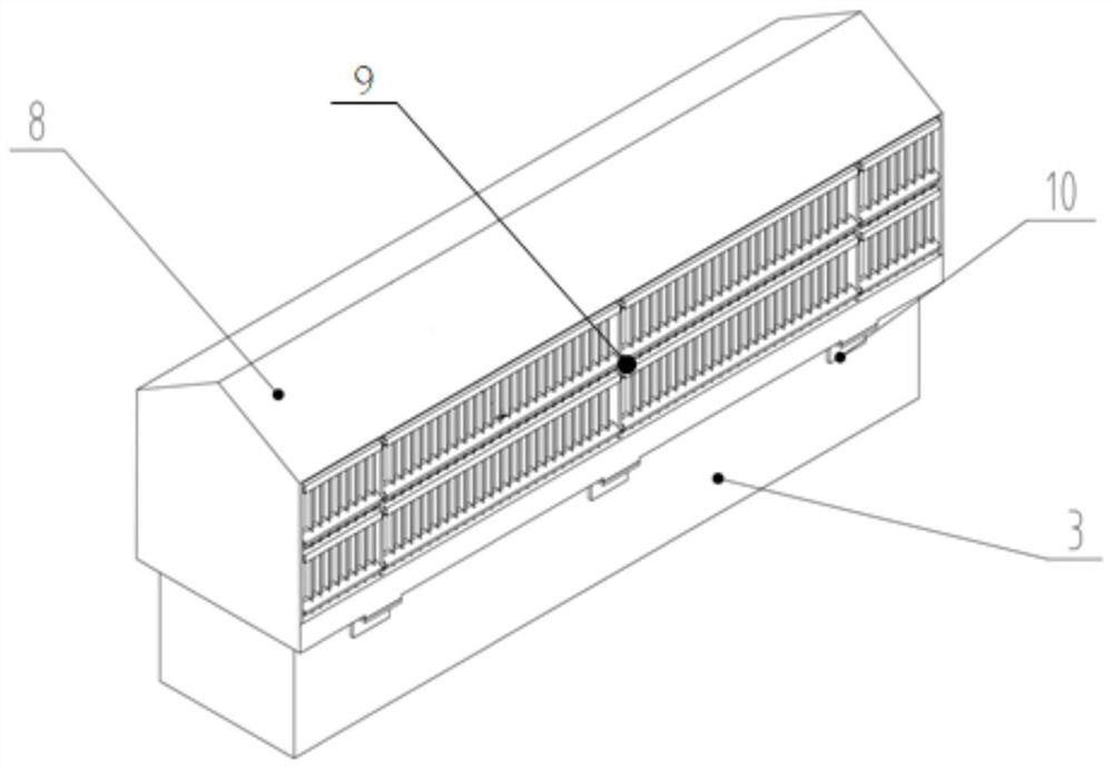 A gas lift device for high-efficiency separation of absorption liquid applied to a graded absorption tower