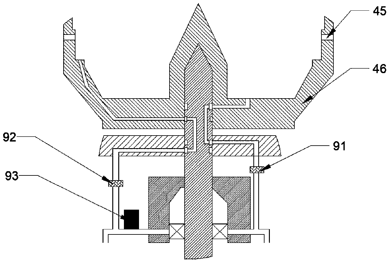 Latex disc separator with self-deslagging structure