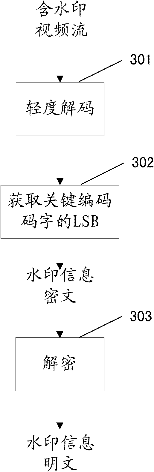 IPTV (Internet Protocol Television) digital rights management (DRM) method and device based on digital watermarking and encryption