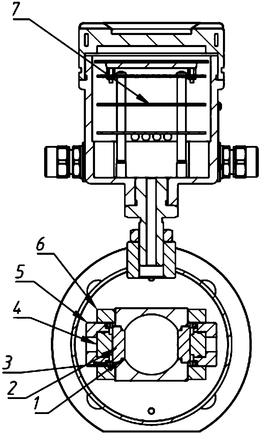 Crystal content measuring device and mounting method