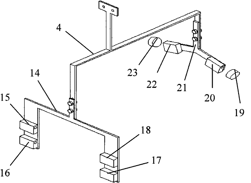 Combined device and method for early seedling continuously feeding failure warning and monitoring seedling planting quality