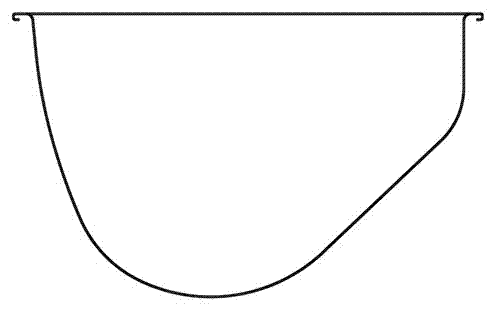 Novel material groove and stretching mold used for machining of novel material groove