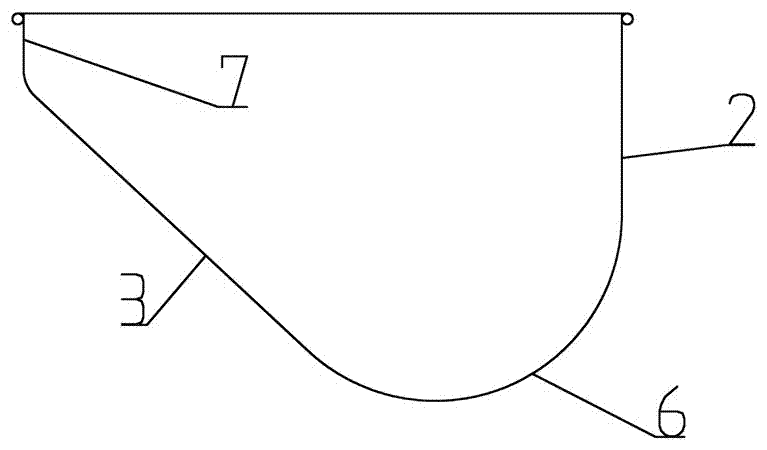 Novel material groove and stretching mold used for machining of novel material groove