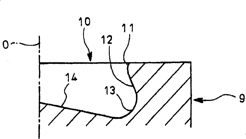 Combustion chamber structure of direct injection type diesel engine