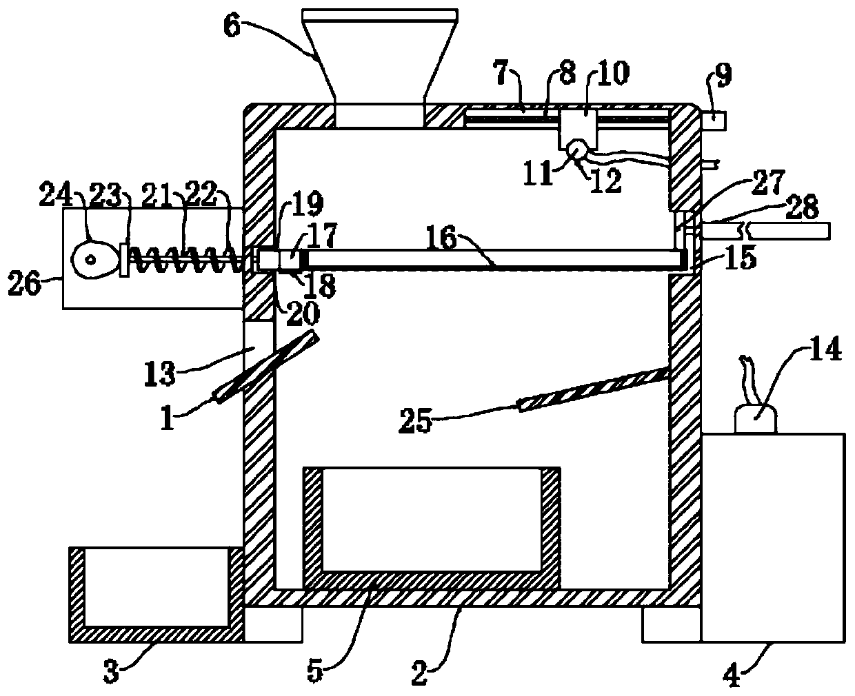 Wearable steel ball crushed material recovery device