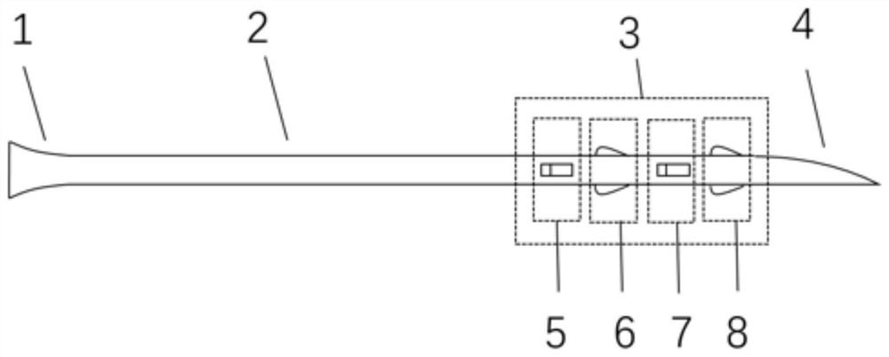 A flexible nail and system for internal fixation of proximal humeral fracture