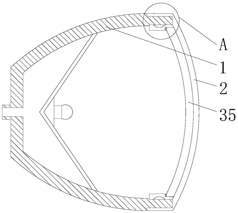 A defogging device for automotive lighting equipment based on bad weather