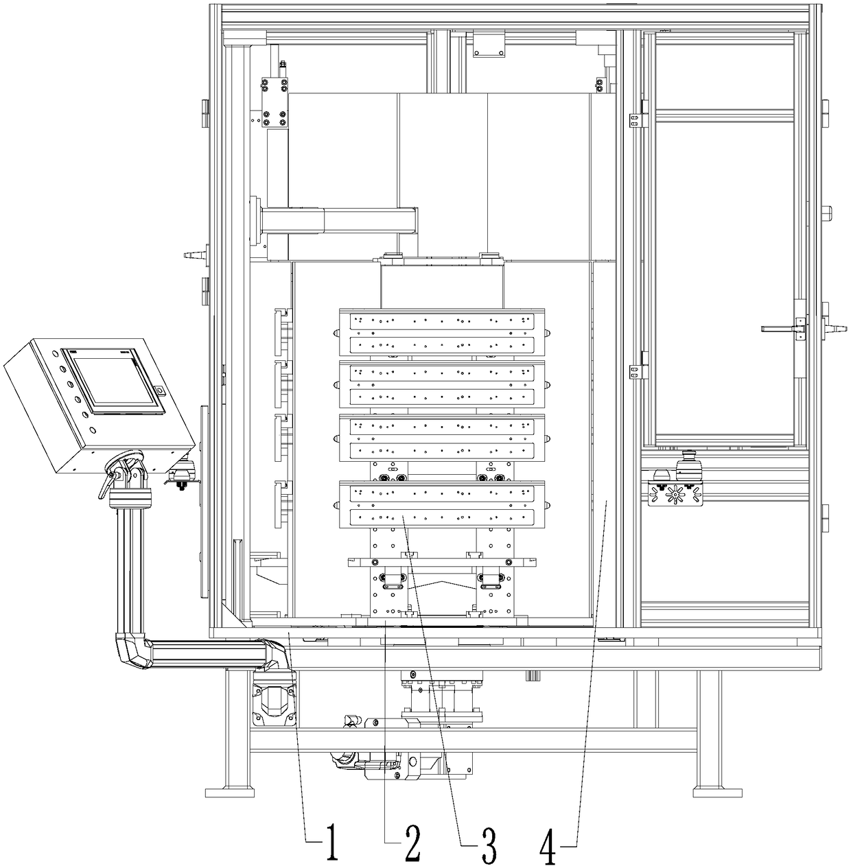 Gas pipe-expanding machine for condenser copper pipe