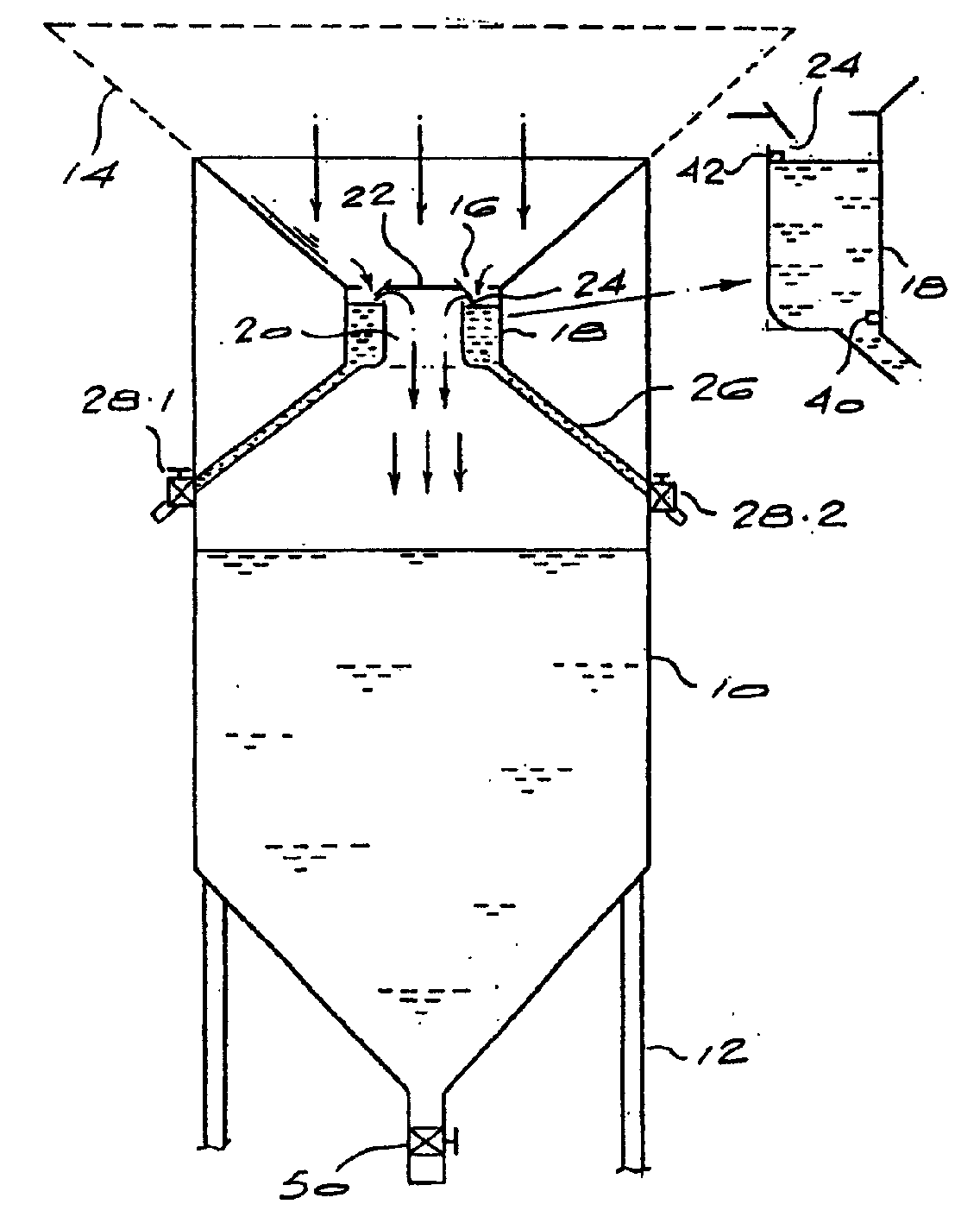 Rainwater collecting and filling system