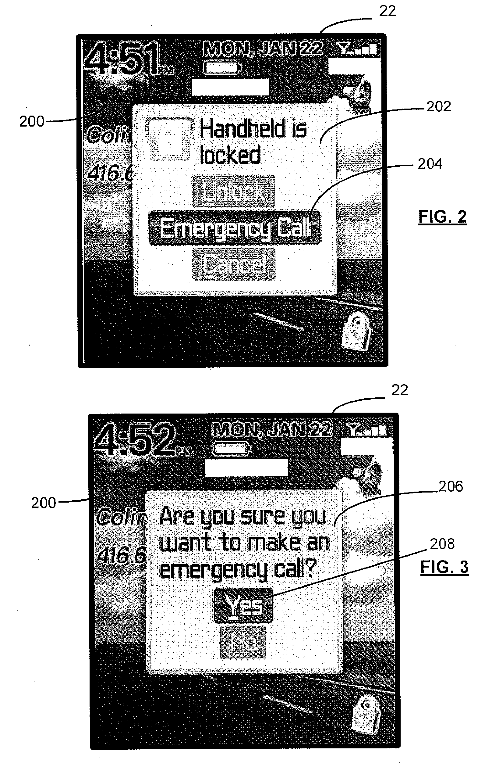 Emergency number selection for mobile communications device