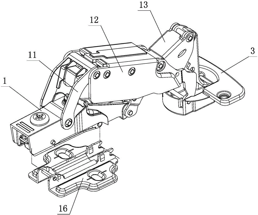 Hinge damping buffer structure