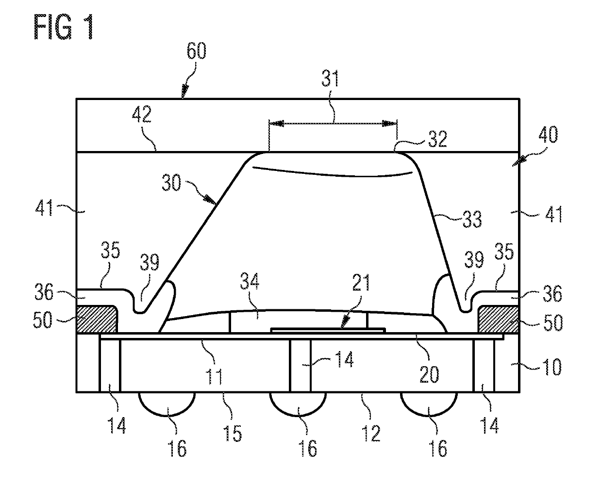 Method of producing an optical sensor at wafer-level and optical sensor