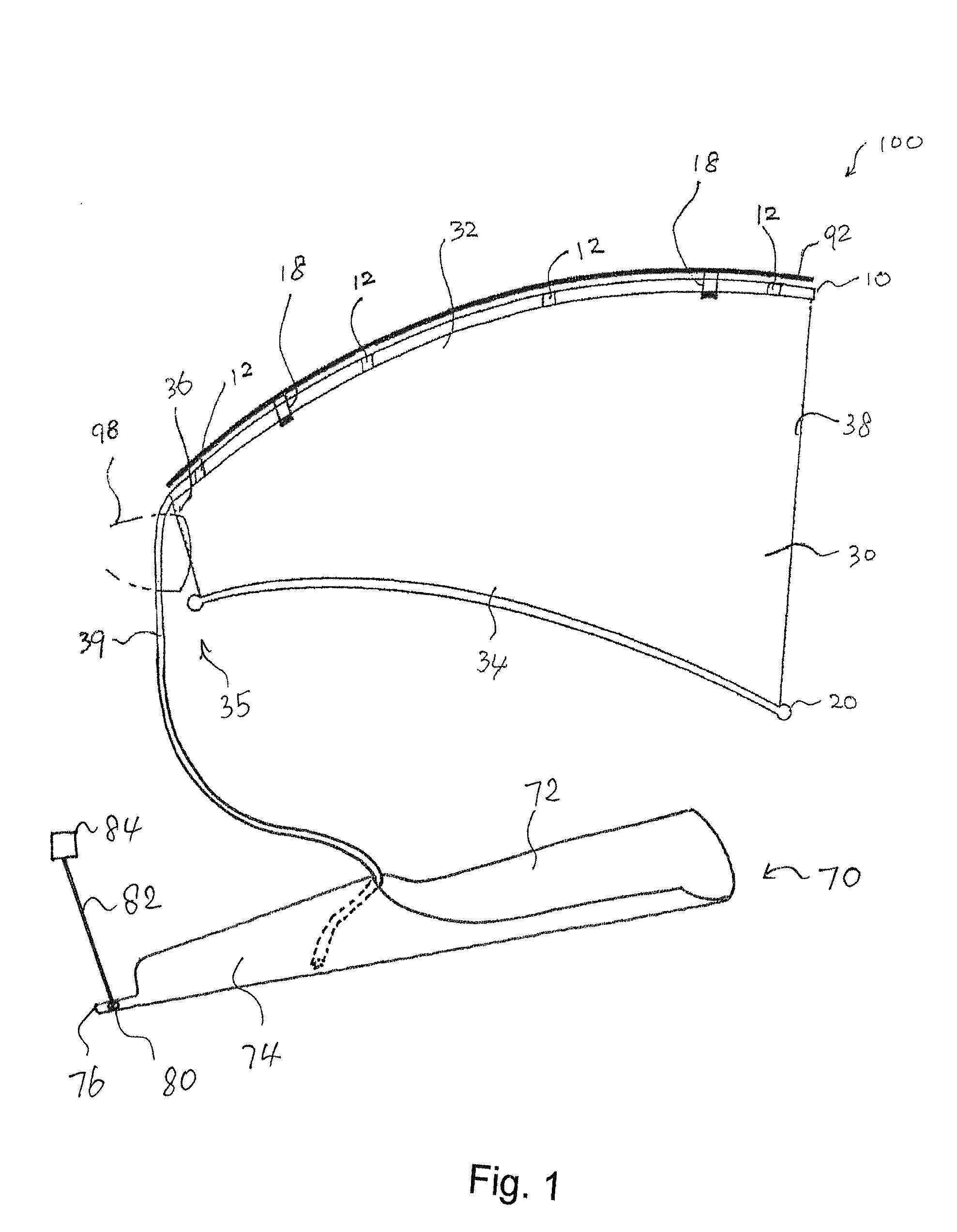 Umbrella device for automobile