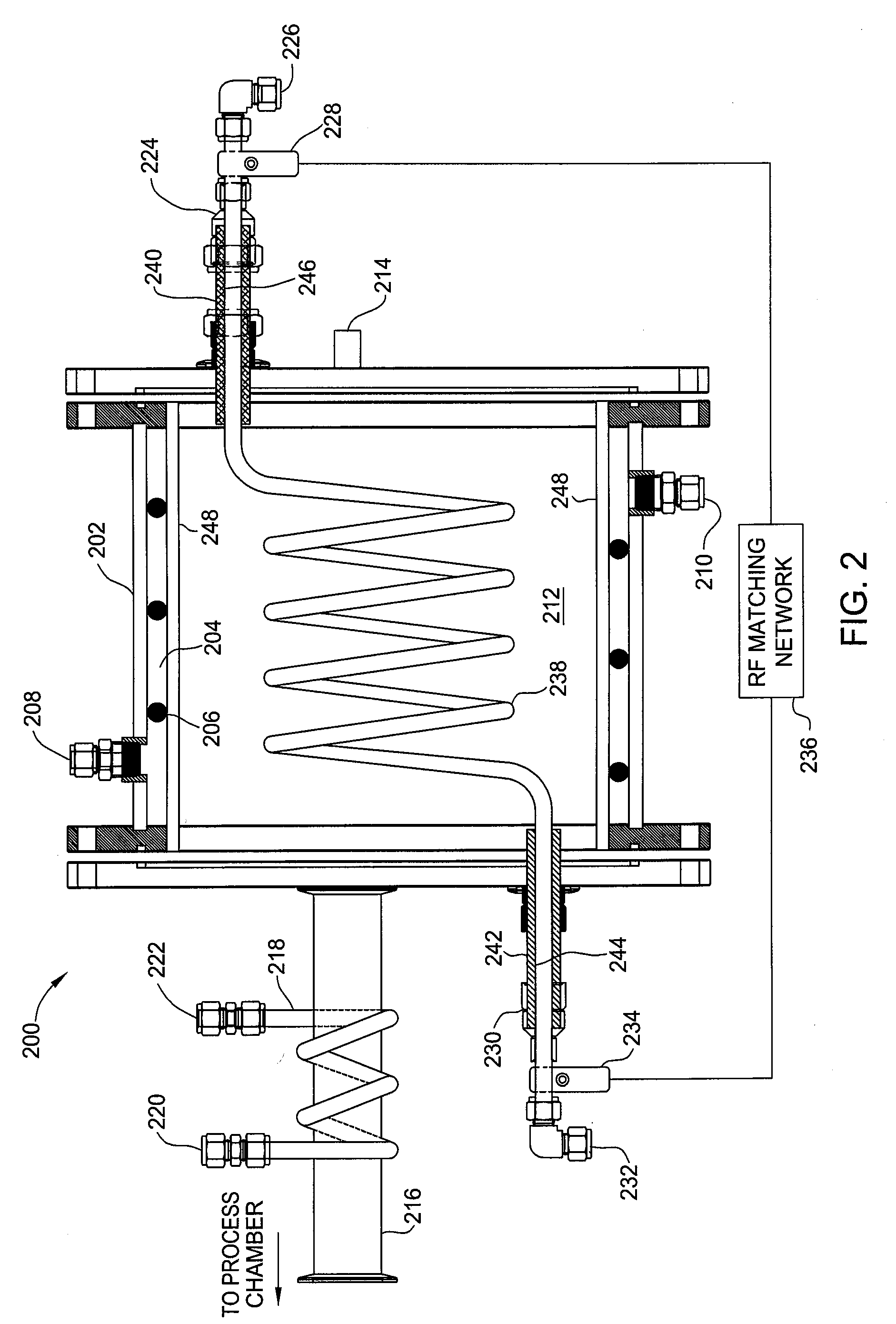 Remote inductively coupled plasma source for CVD chamber cleaning