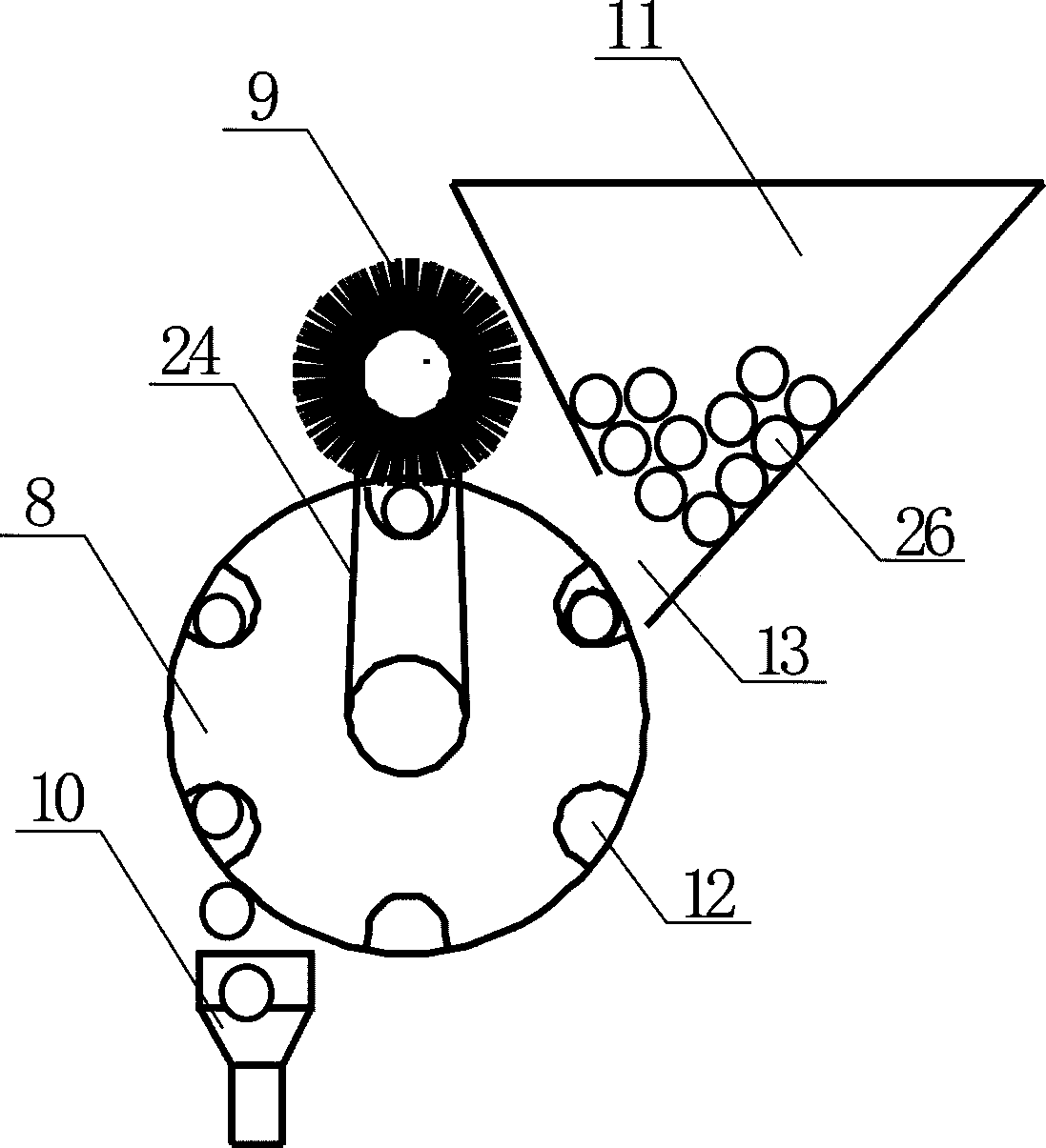 High-efficiency nut shelling machine