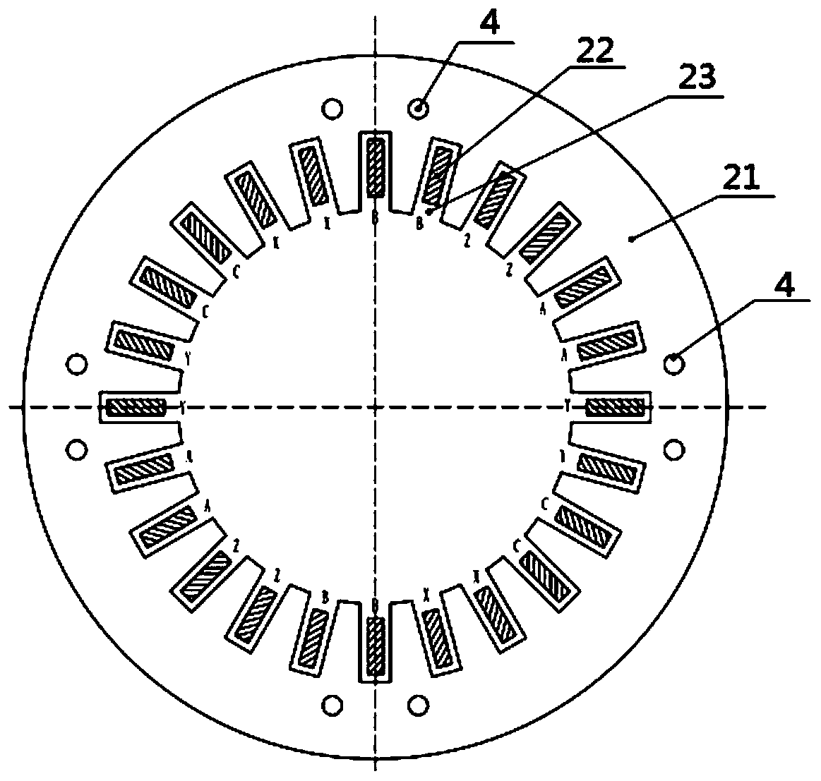 High-temperature superconducting motor