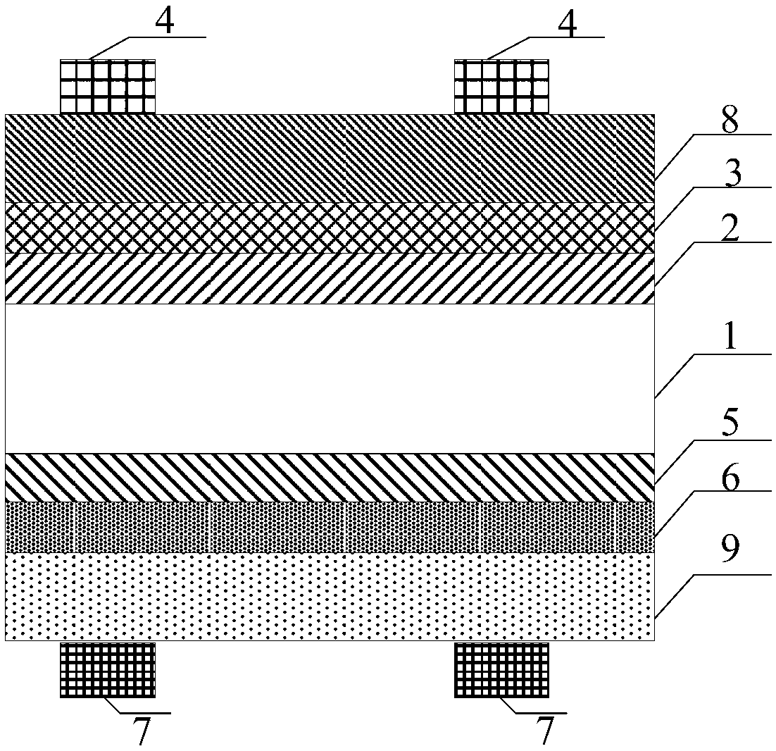 Heterojunction solar cell and preparation method thereof