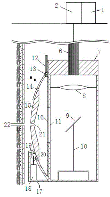 Petroleum underground laser perforation well completion device