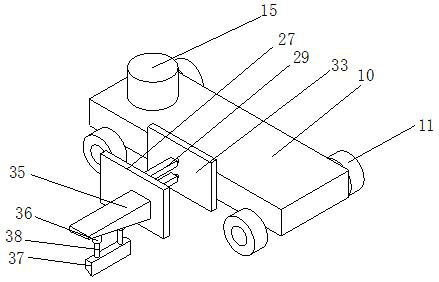 Waterproof coating laying device for building decoration