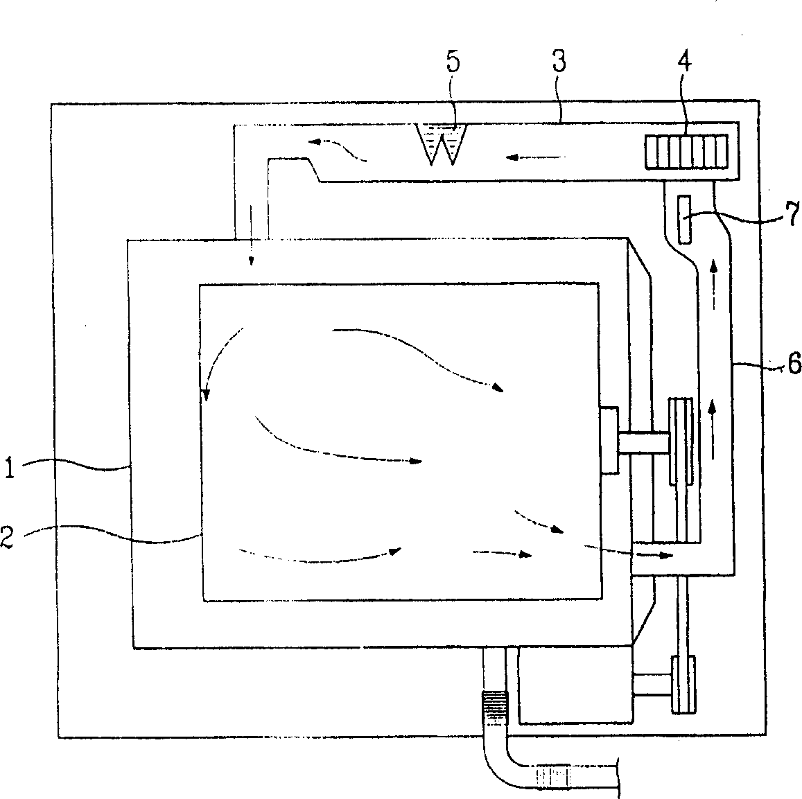 Drying apparatus for drum washing machine of switching type drying mode