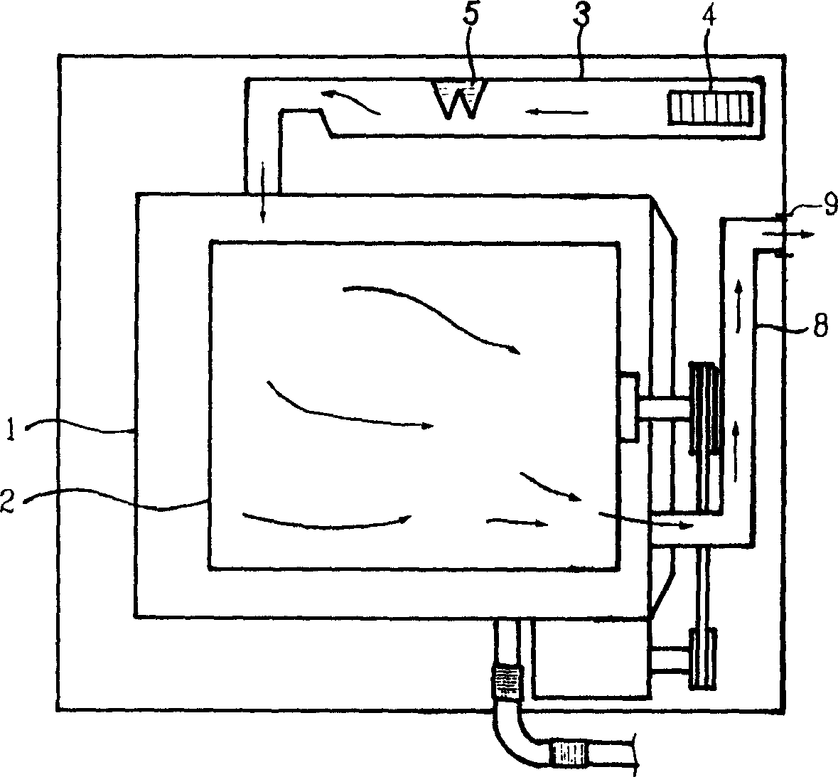 Drying apparatus for drum washing machine of switching type drying mode