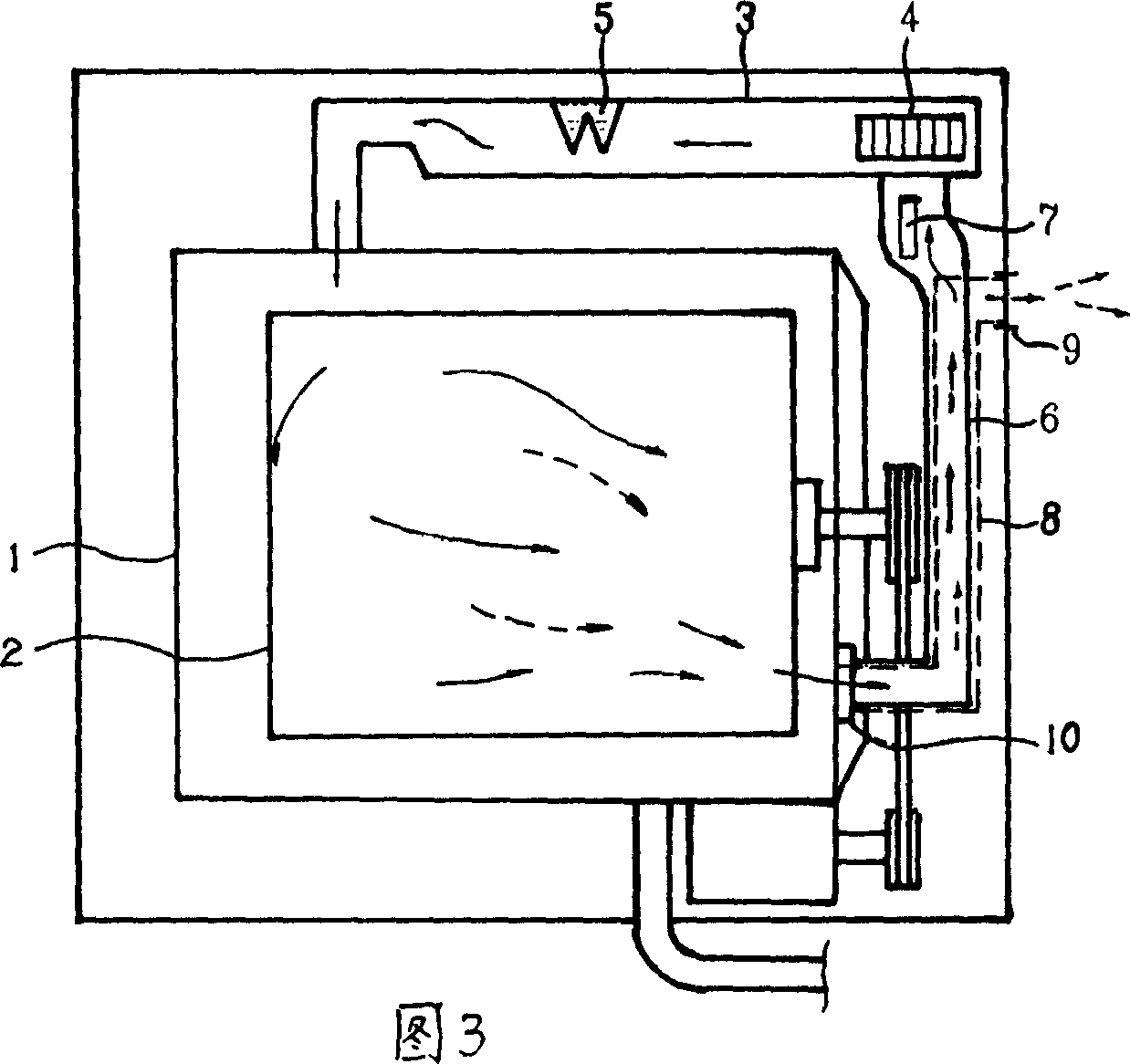 Drying apparatus for drum washing machine of switching type drying mode