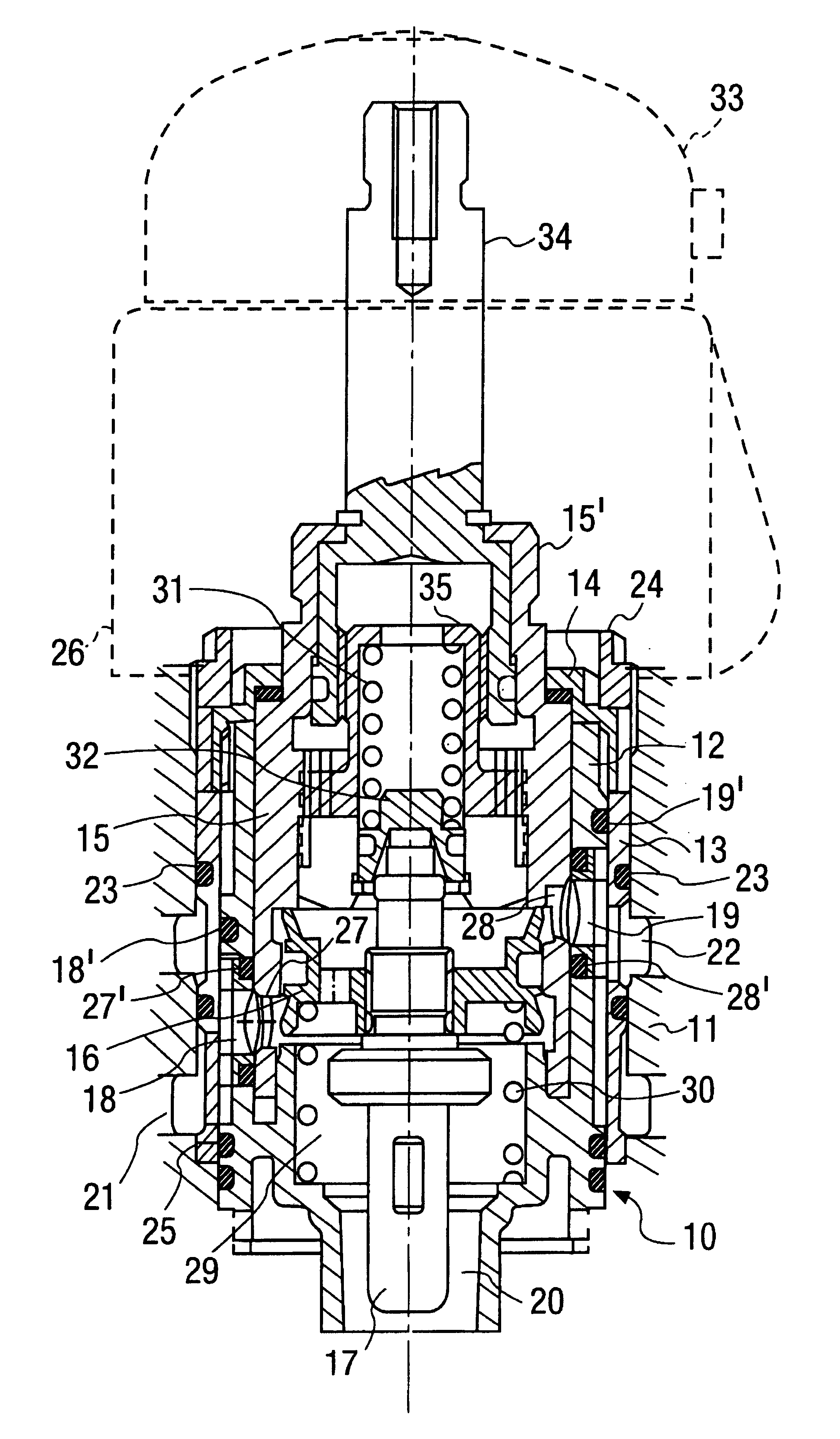 Thermostatic mixer valve assembled in a cartridge body