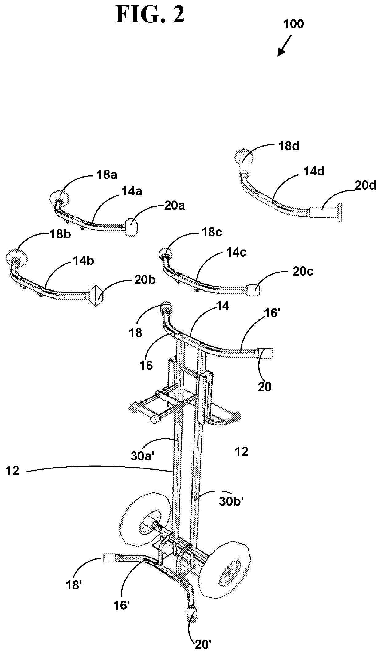 Modular configurable mobile transport apparatus