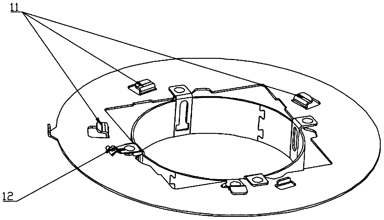 Any-angle-adjustable LED lamp mounting bracket