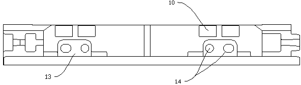 Middle trough with pin rails on two sides