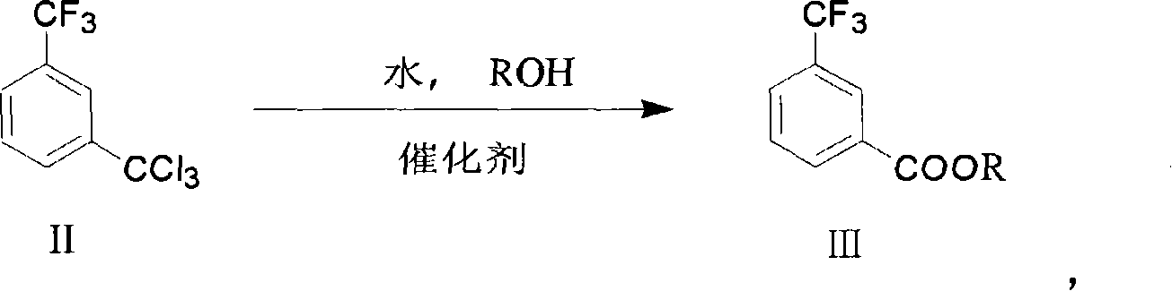 Prepn process of 3-trifluoro methyl benzoate