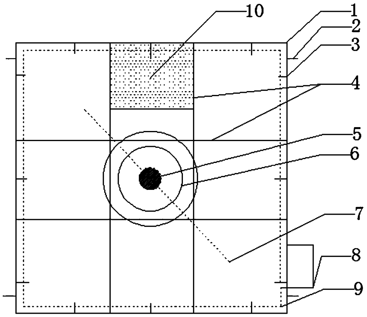 A liquid preparation tank for removing iron and sterilizing oilfield sewage