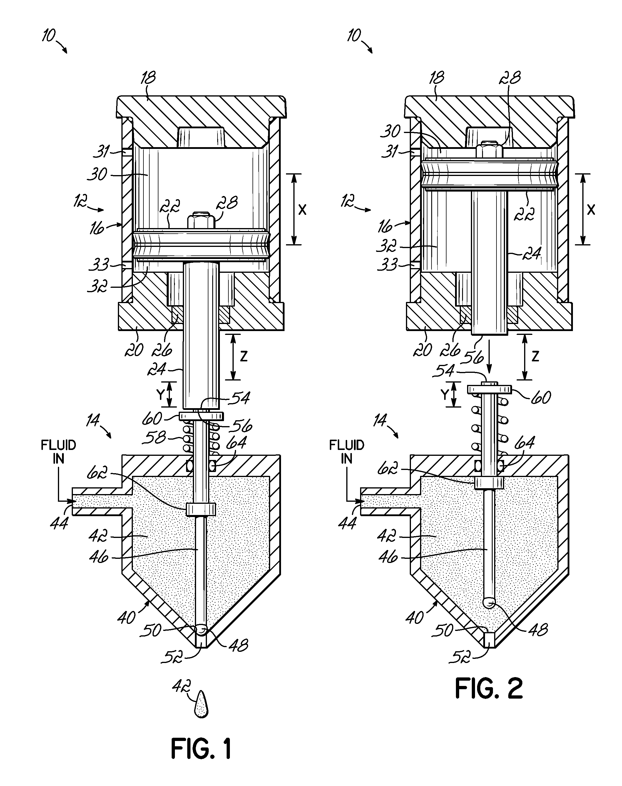 Force amplifying driver system and jetting dispenser and method of dispensing fluid