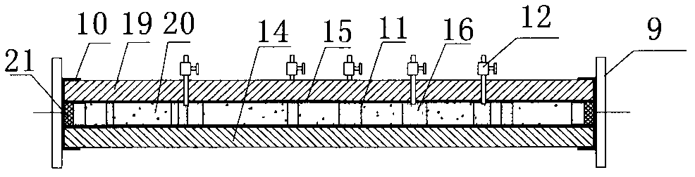 Visualized fracture network oil displacement model and manufacturing method thereof