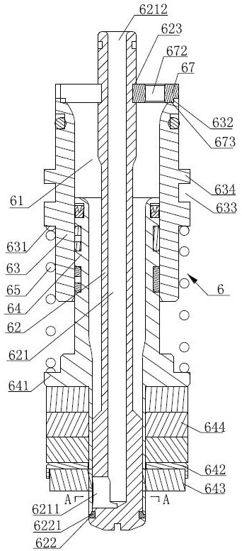 Filling device in filling machine