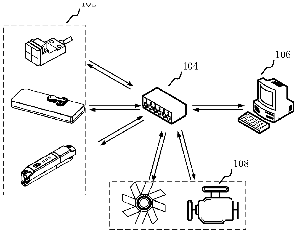 Control method and system for power device in cable tunnel and computer device