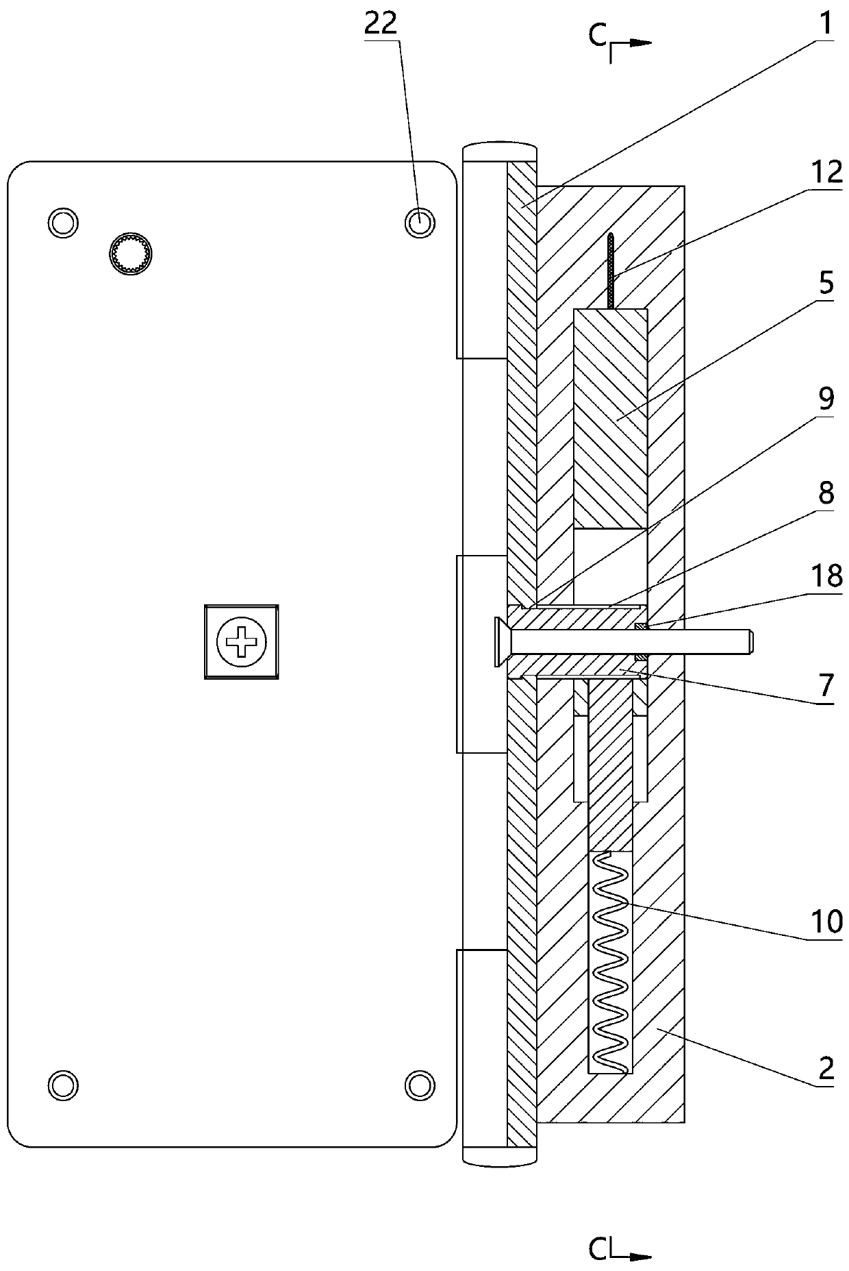 An anti-theft safety hinge and a hinge installation method