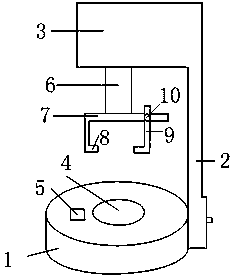 Anti-toppling wireless charging type simple stamping machine