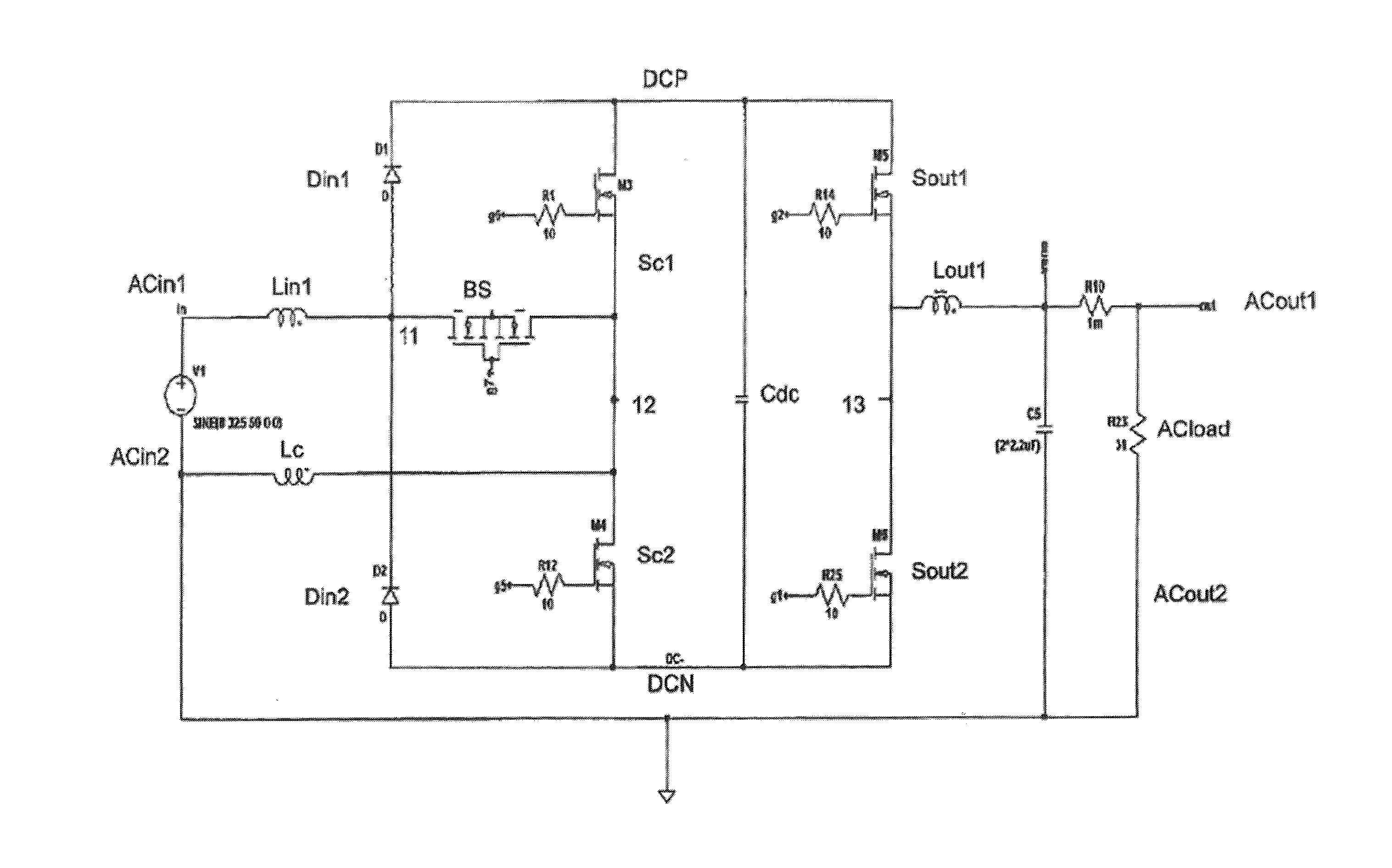 Ac-ac converter device