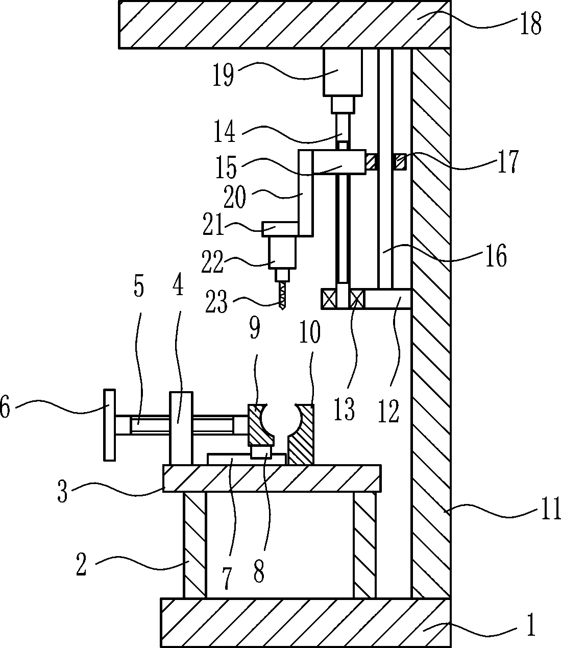 Punching equipment of teaching abacus bead