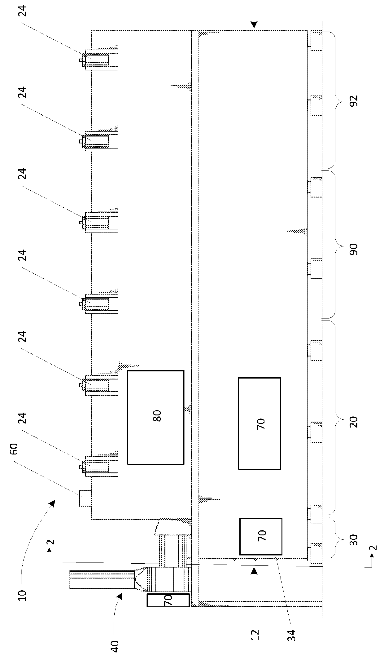 Recirculating system for use with green wood veneer dryers and method for drying green wood veneer