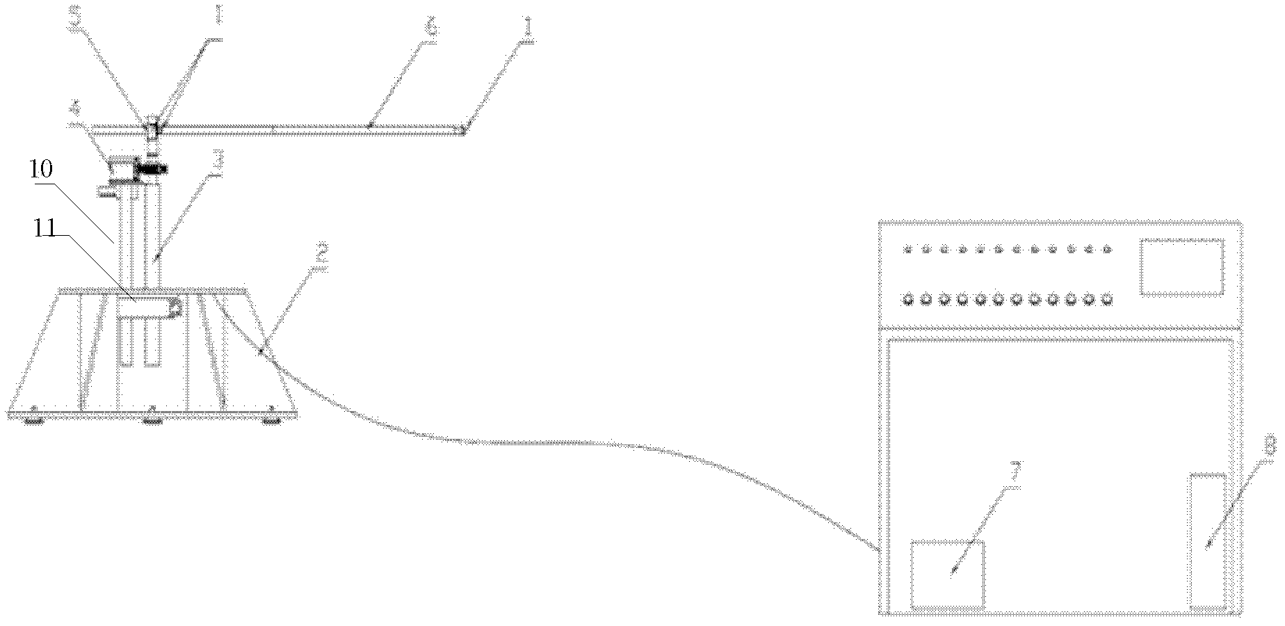 Method and device for detecting surface precision of dish parabolic reflecting mirror