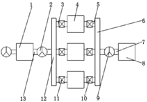 Integrated sewage treatment device and method