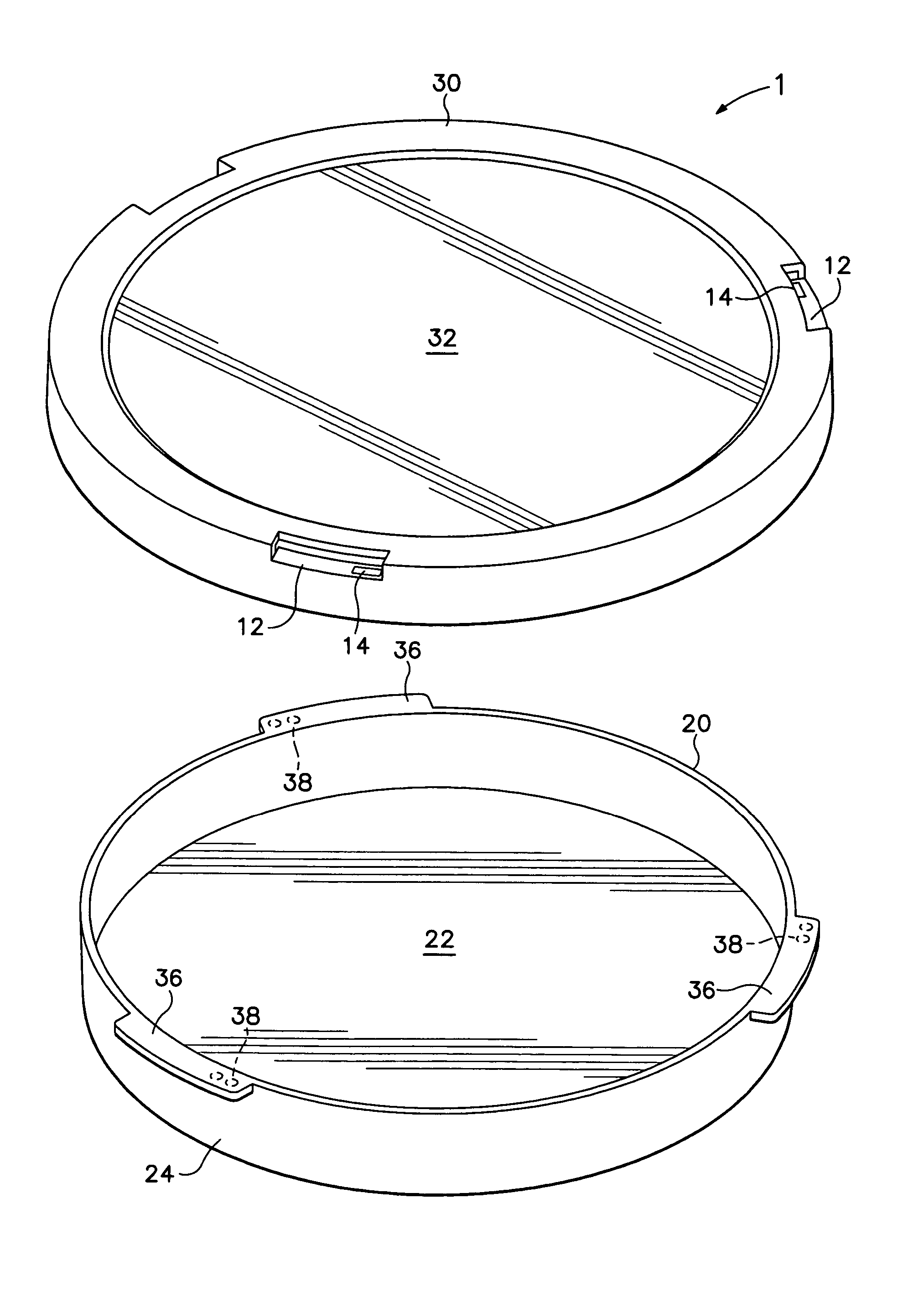 Lockable Petri dish