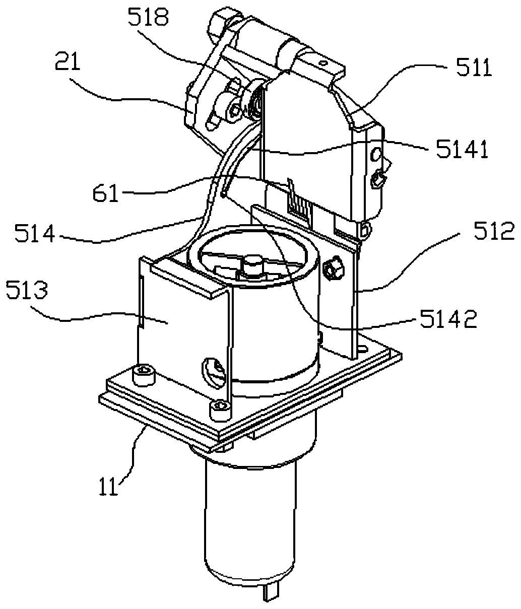 Self-discharging medicine stirring device