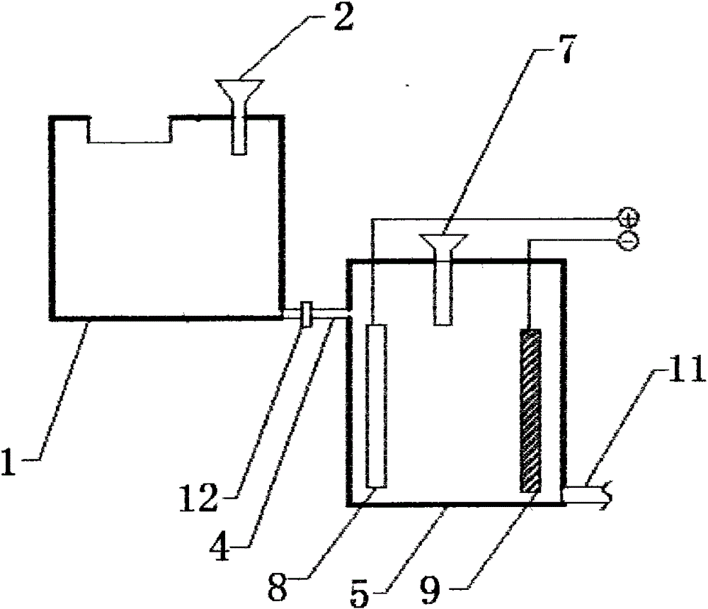 A method for electrolytically treating cyanide-containing copper-containing electroplating wastewater and recovering copper