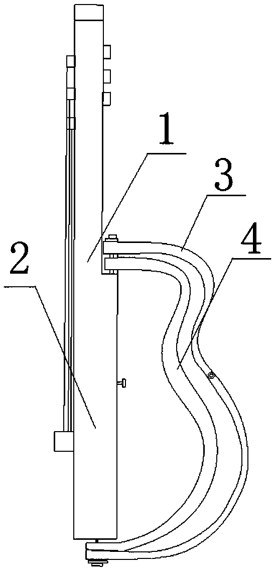 Portable rotatable overlapping silent guitar