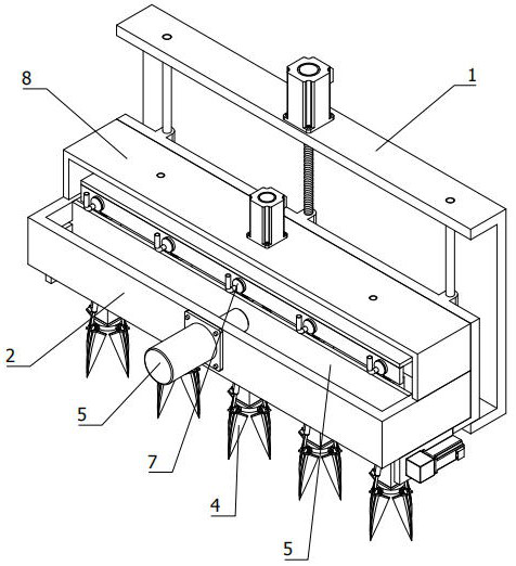 Barren mountain tree planting machine for green tea tree planting