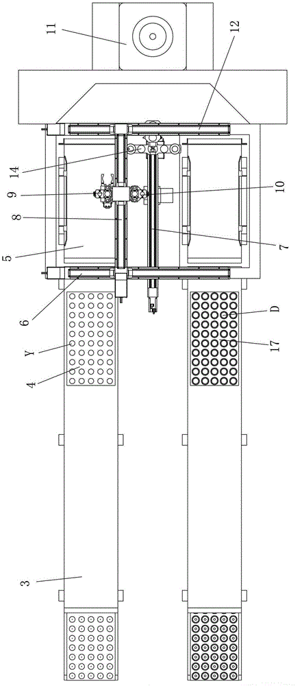 Full-automatic pressing device for perforating bullets