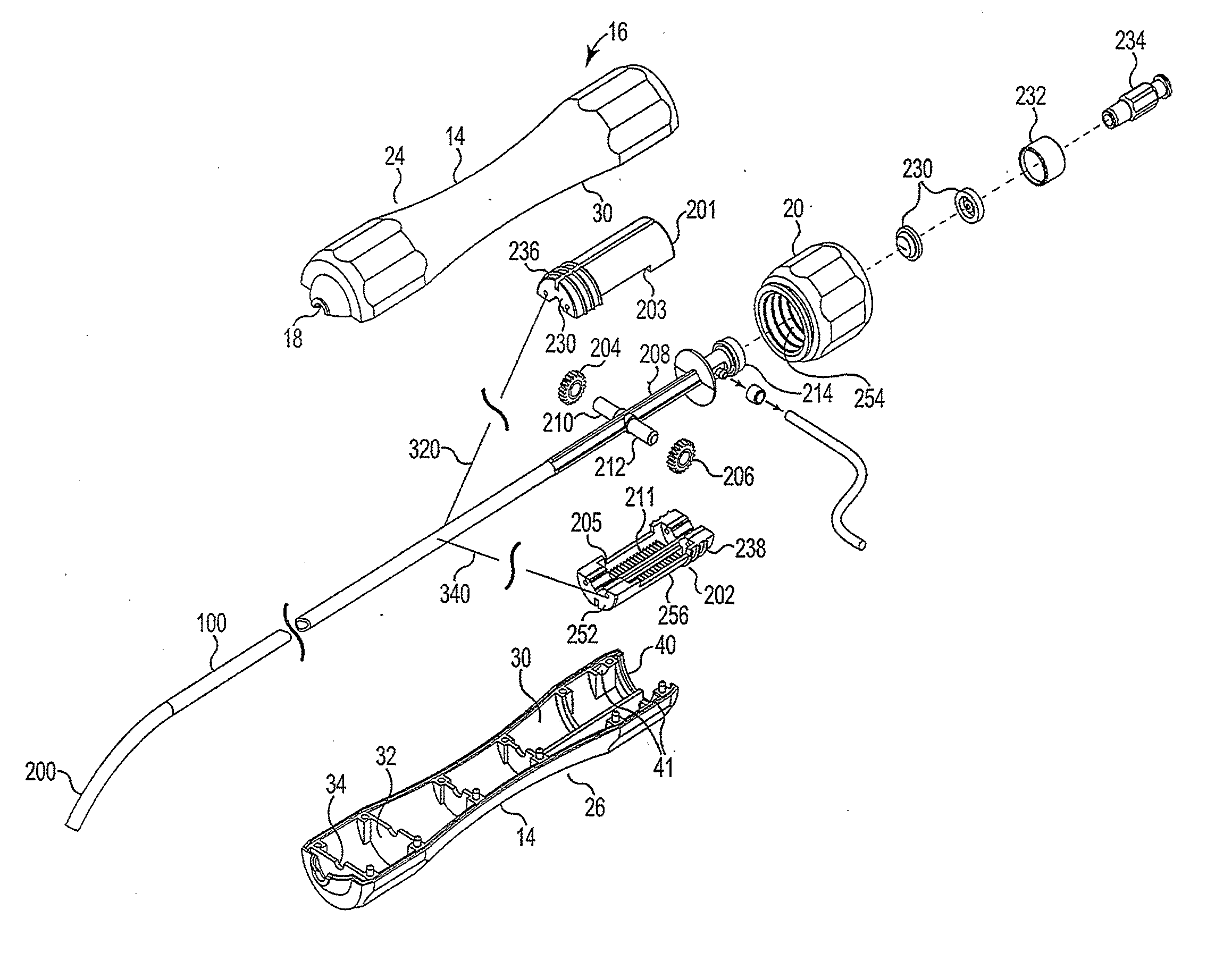 MRI compatible handle and steerable sheath